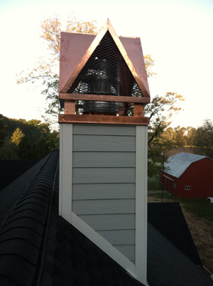 four gable shroud enervex fan copper chimney cover