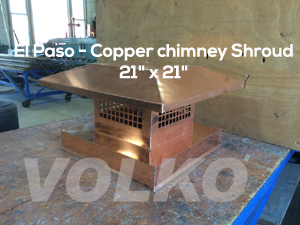 el paso chimney shroud copper