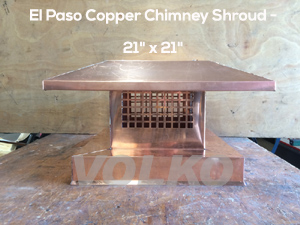 volko copper chimney shroud