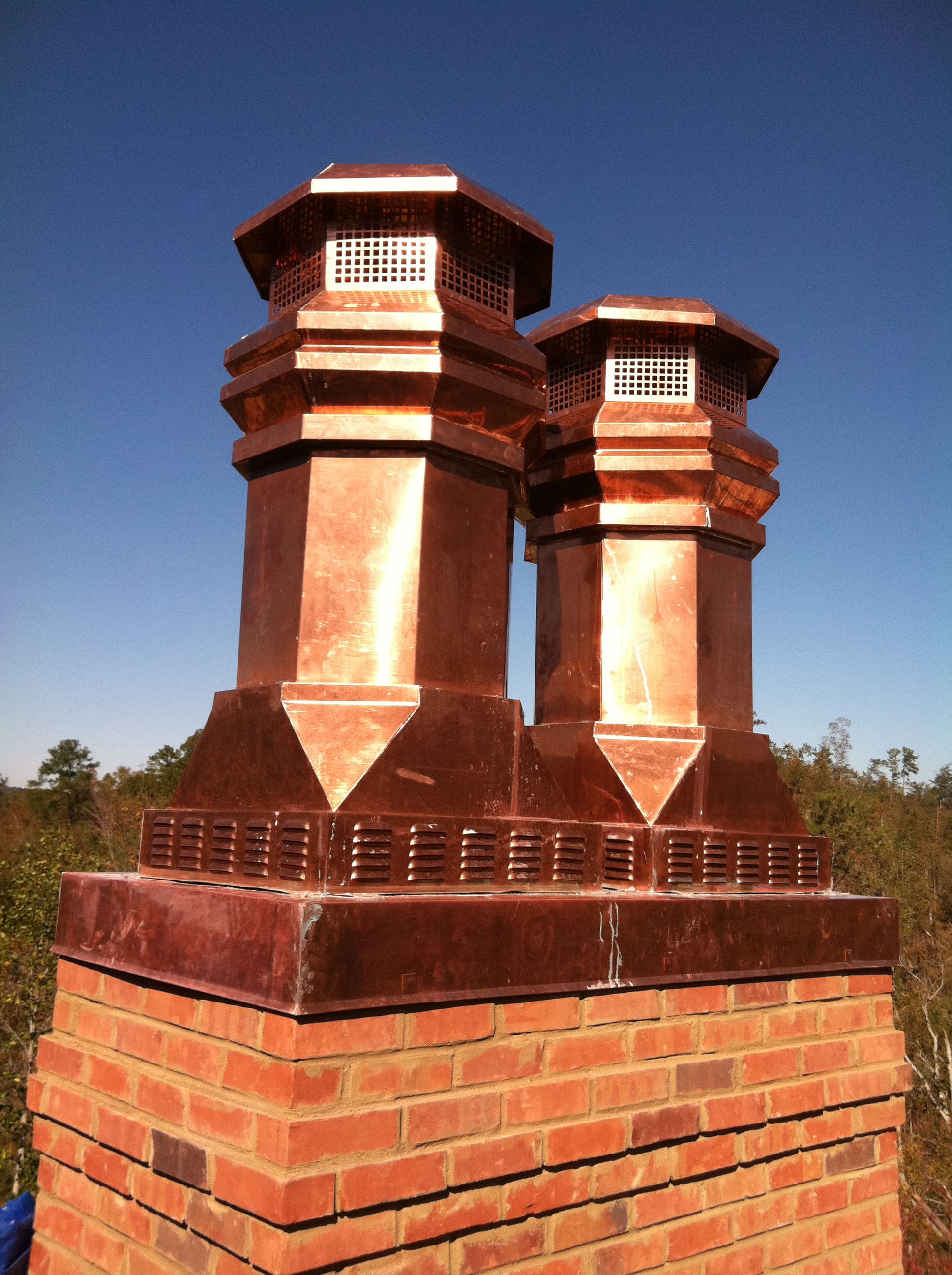 Air Cooled Chimney Pot Gas Fireplace