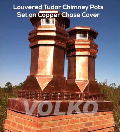 copper chimney pots for gas fireplace