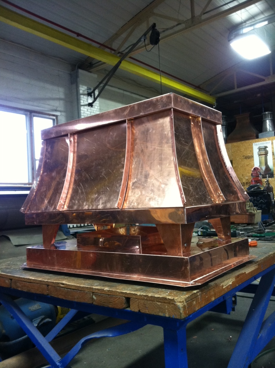 standing seam sweep copper shroud