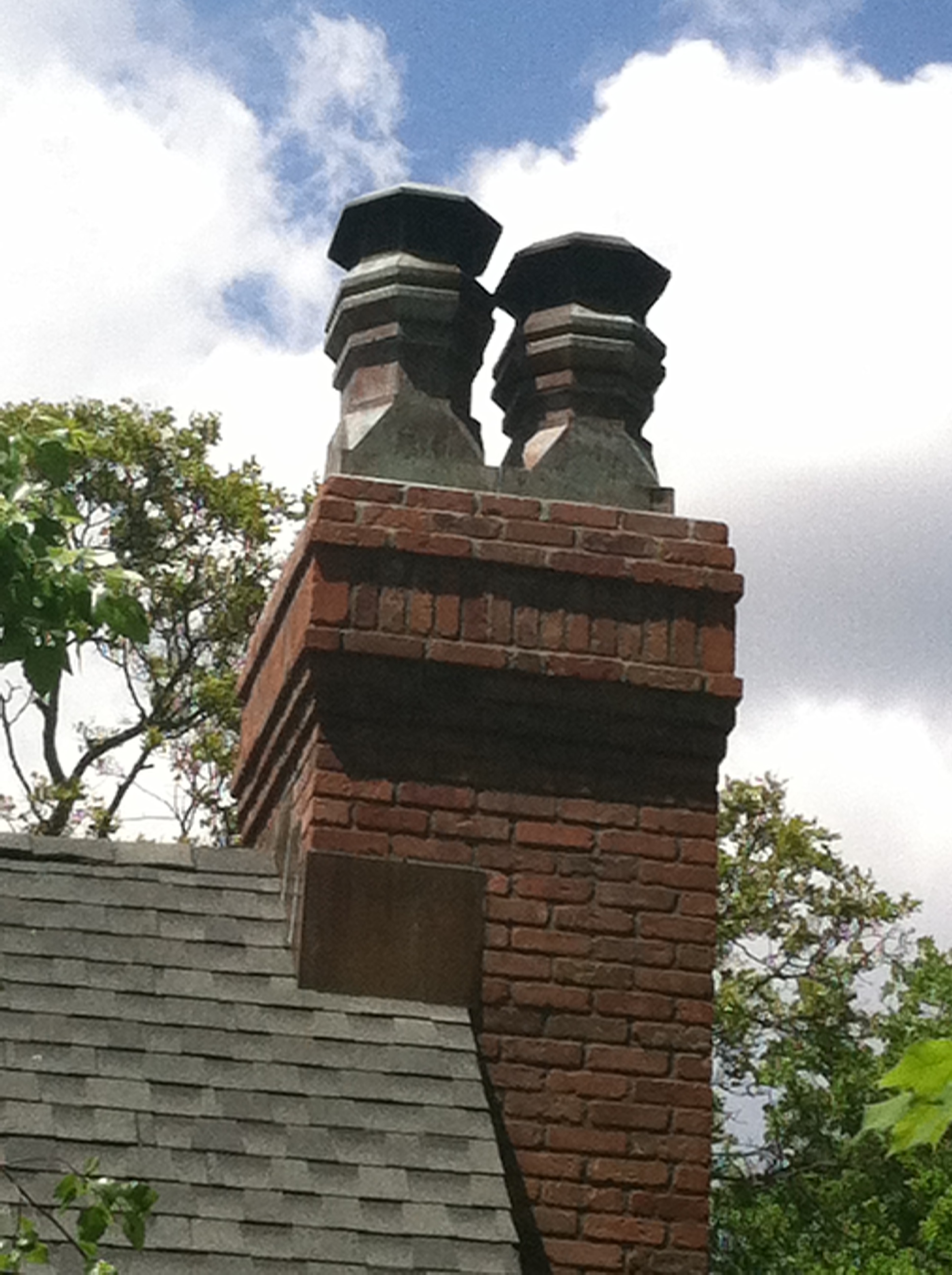 Patina Copper chimney Pot